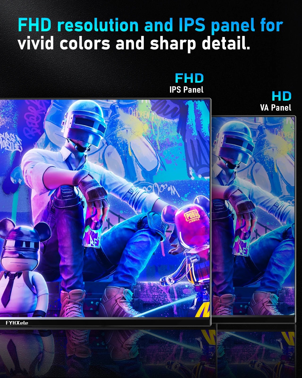 24Inch 180Hz Gaming Monitor 1K FHD Computer Display 1ms Response Time Eye Care Screen LCD Support HDR G-Sync VESA