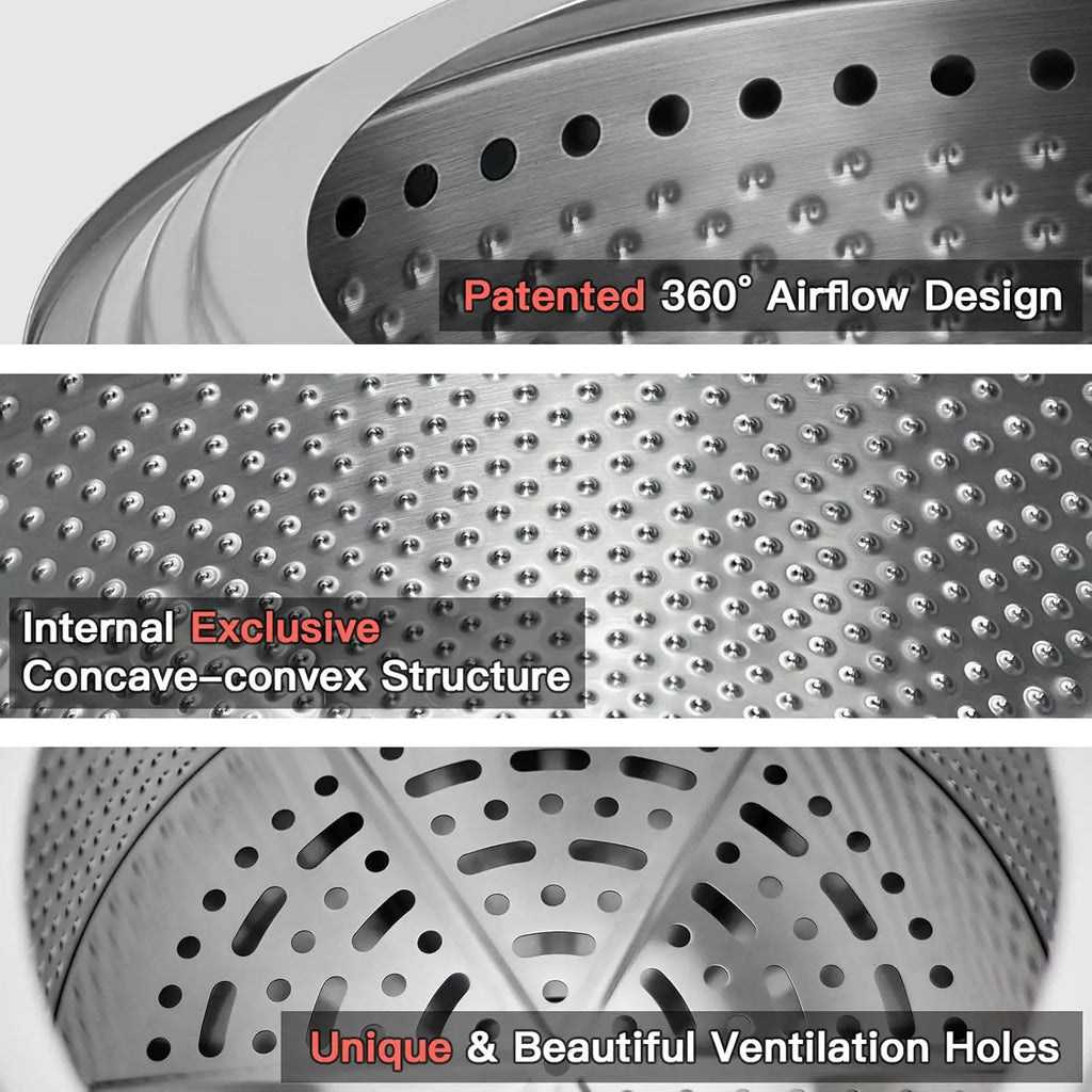 Smokeless Fire Pit 19 Inch for Outdoor Wood Burning, Stainless Steel Portable Firepit with Ash Pan.