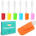 6 Piece Mini Silicone Spatula Set Heat-Resistant and Non-Stick Small Kitchen Gadgets for Baking Cng Mixing Perfect for Scraping