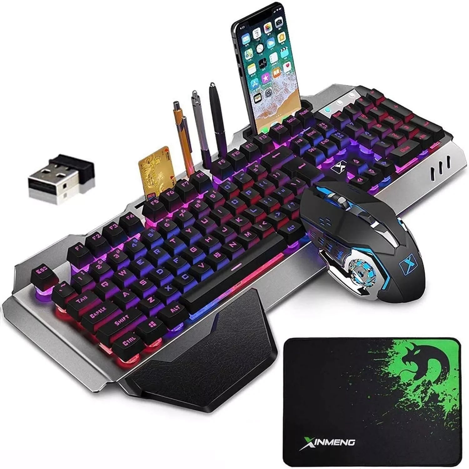 Wireless gaming Keyboard and Mouse Set.