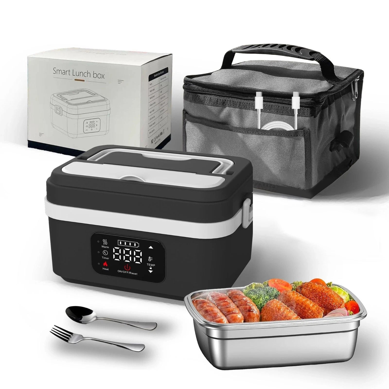 Wireless 60W Battery Powered Electric Insulated Lunch Box.