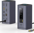 USB-C Docking Station with Triple 4K HDMI, 10Gbps Ports, 100W PD & Gigabit Ethernet for Mac/Windows Laptops
