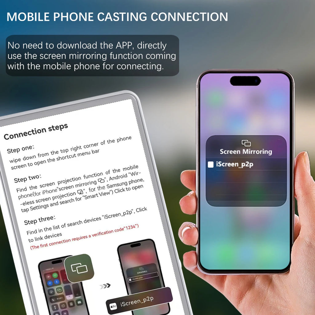 Vlog Selfie Monitor Screen for Phone.