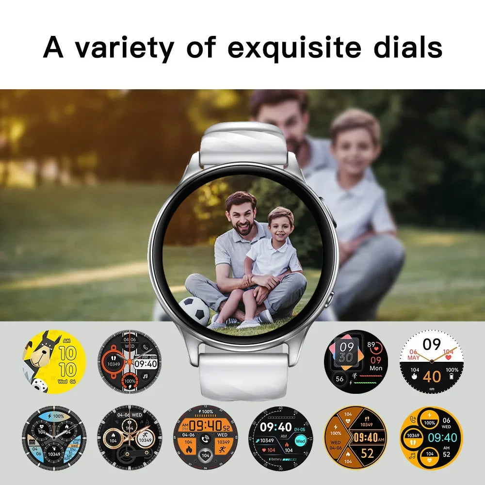 Smart Watch 1.39" HD Display Fitness Tracker IP68 Waterproof Heart Rate SpO2 Monitor 100+ Sports Modes