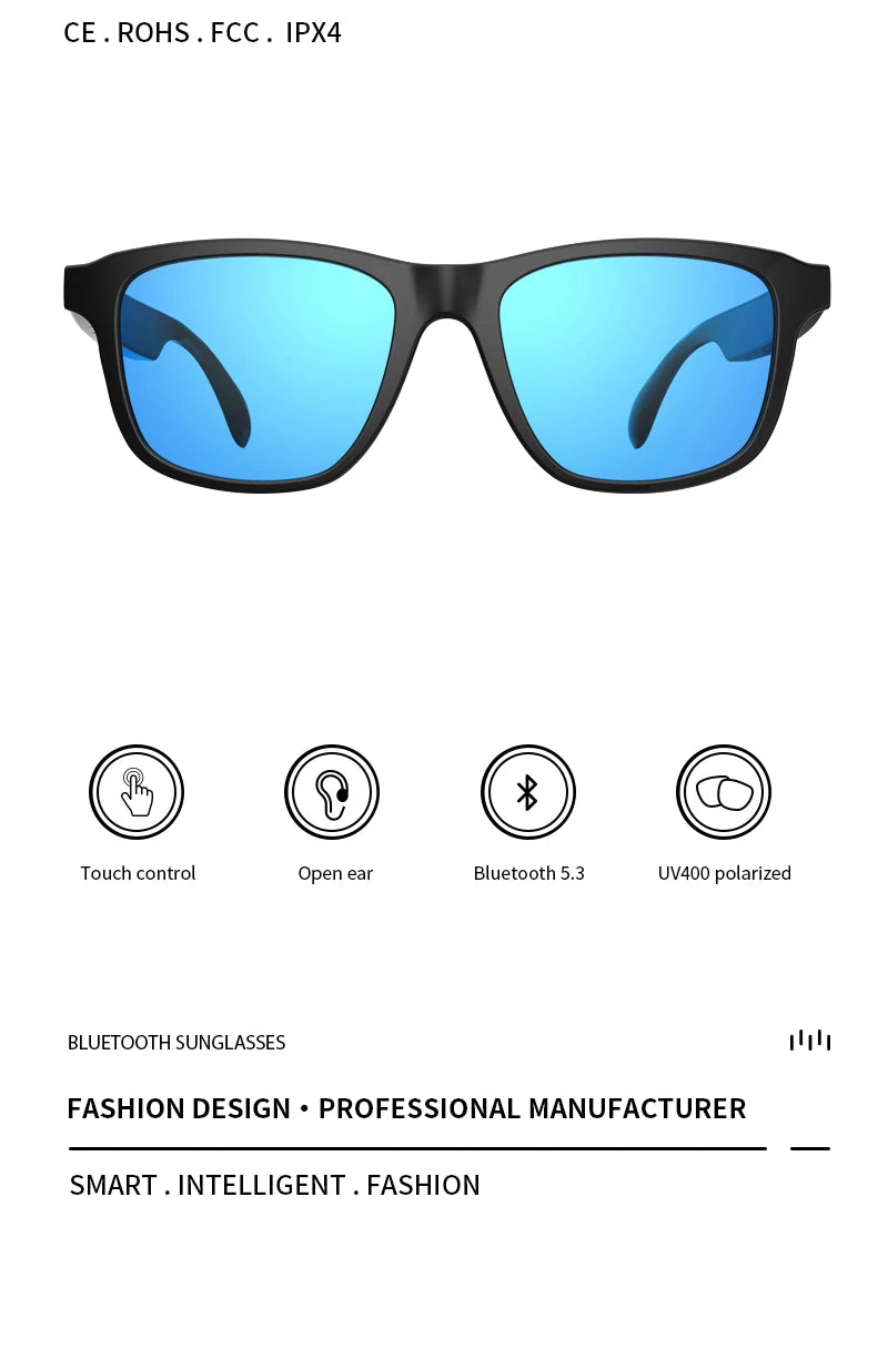 New Smart Glasses Wireless Bluetooth.