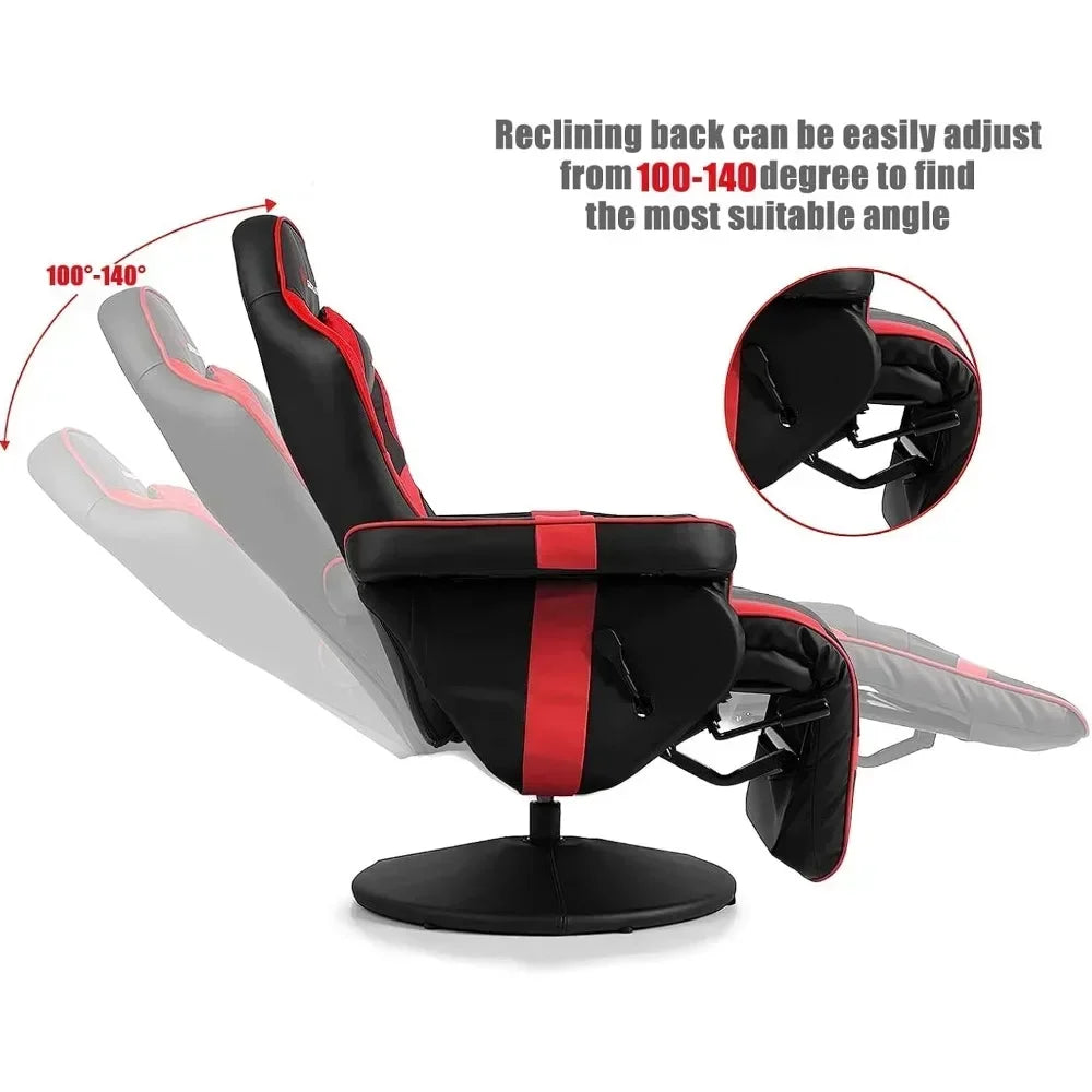 ergonomic leather gaming recliner.