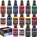 16Colors/Set Airbrush Paint Set, Opaque & Brilliant Acrylic Paint, 1fl Oz, Water Based, Ready To Spray.