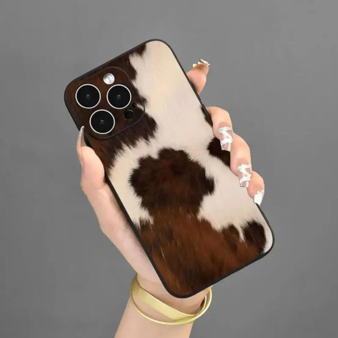 Creative Cow Print Phone Case.