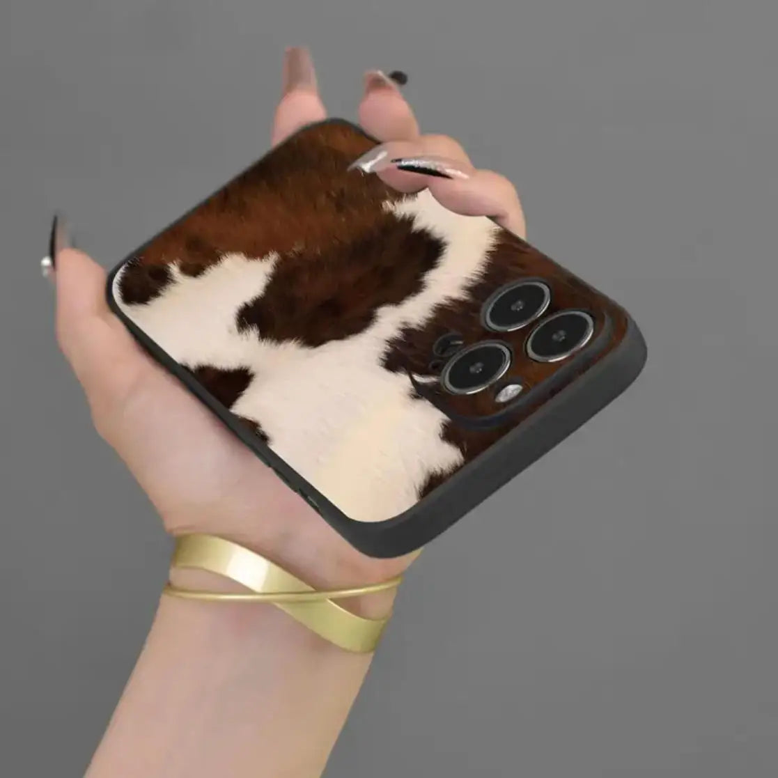 Creative Cow Print Phone Case.