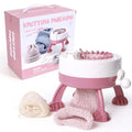 DIY Plastic Hand Knitting Sewing Machine Children Weaving Toy Tool Accessories(22 needles)  easy to carry and use