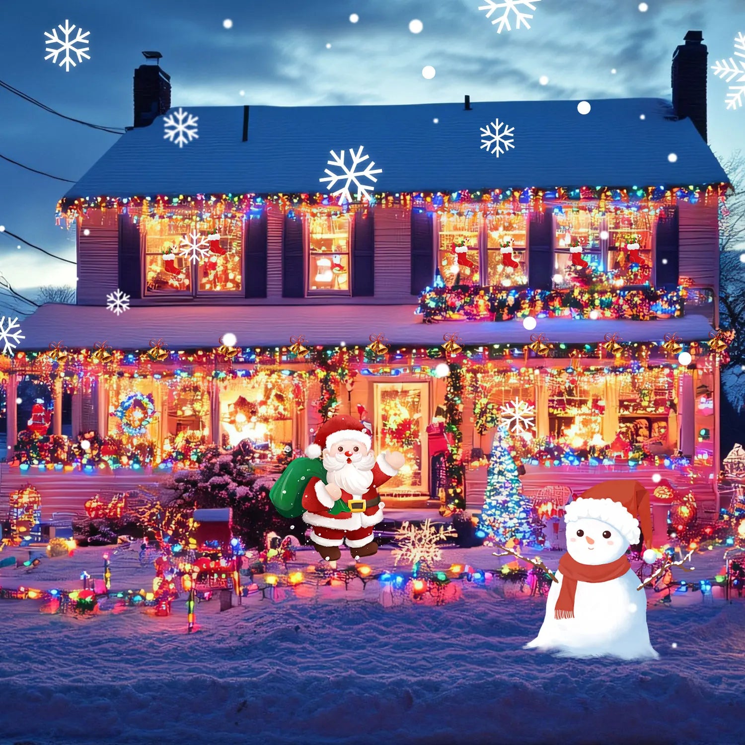 Solor powered color String 72ft Rechargeable 200led , 8 Lighting Modes.