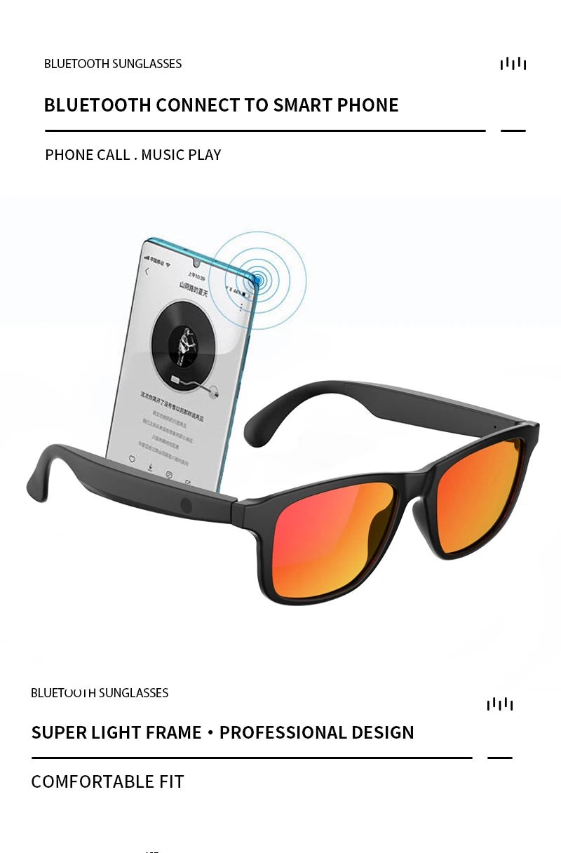 New Smart Glasses Wireless Bluetooth.