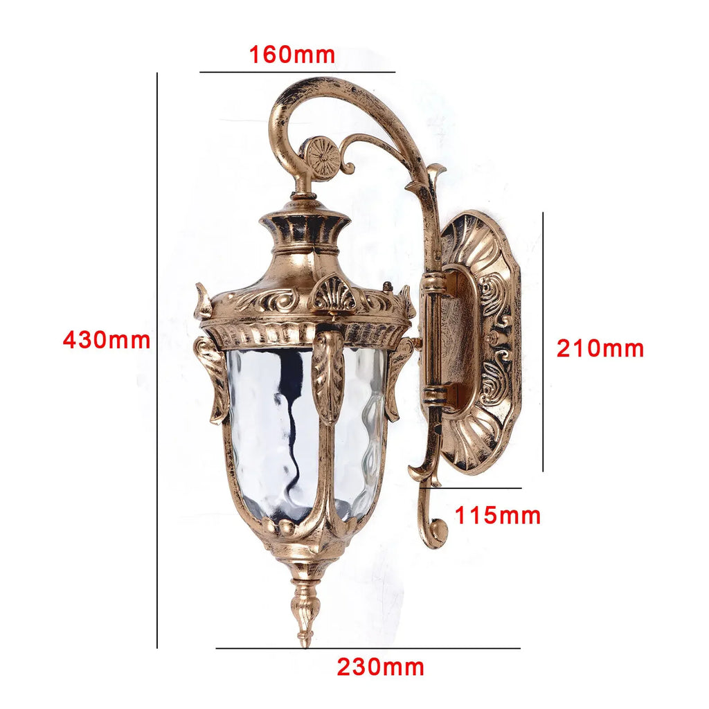Decorative Outdoor Wall Sconces - Waterproof Porch & Exterior Lantern Lights.