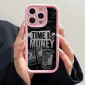 Banknote pattern phone case with soft silicone case.
