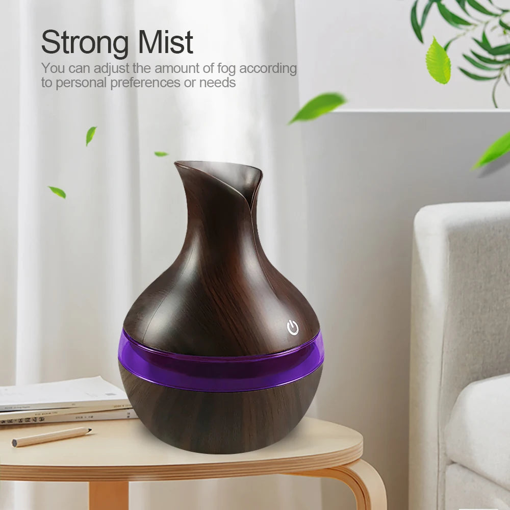 Mini USB Diffuser Air Humidifier with 7-Colors LED night light Aromatherapy Diffuser.