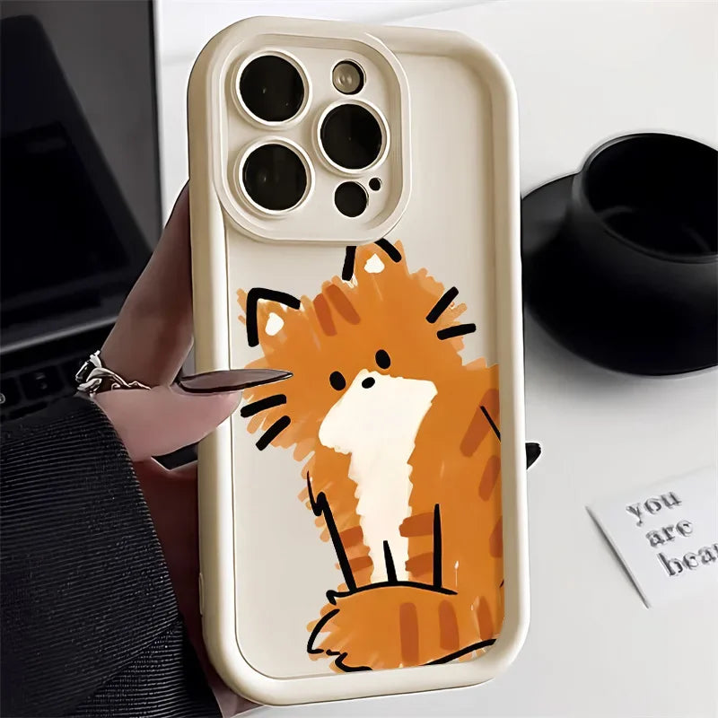 Cute Cat Silicone Phone Case.