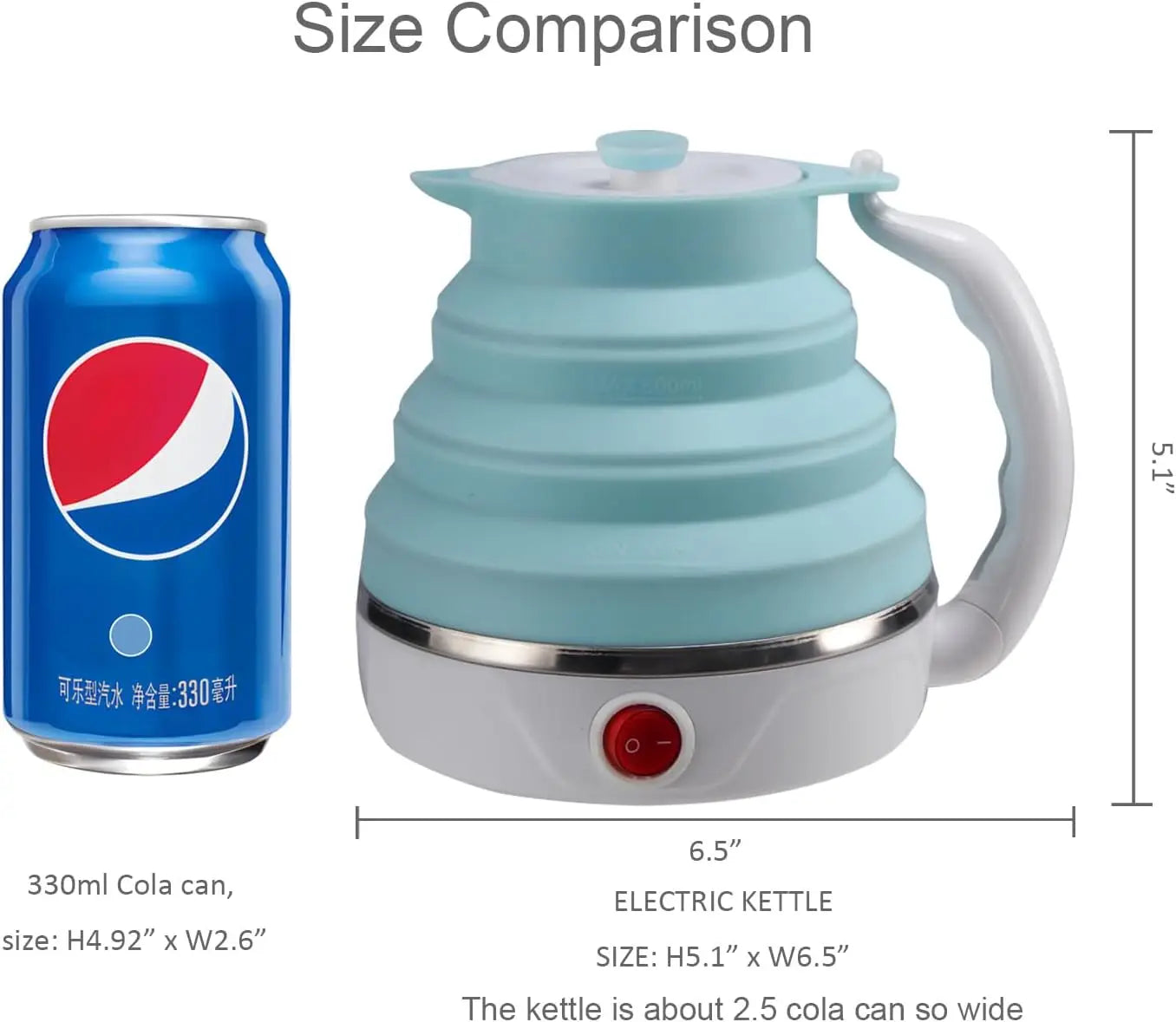 600 ml Foldable Electric Kettle