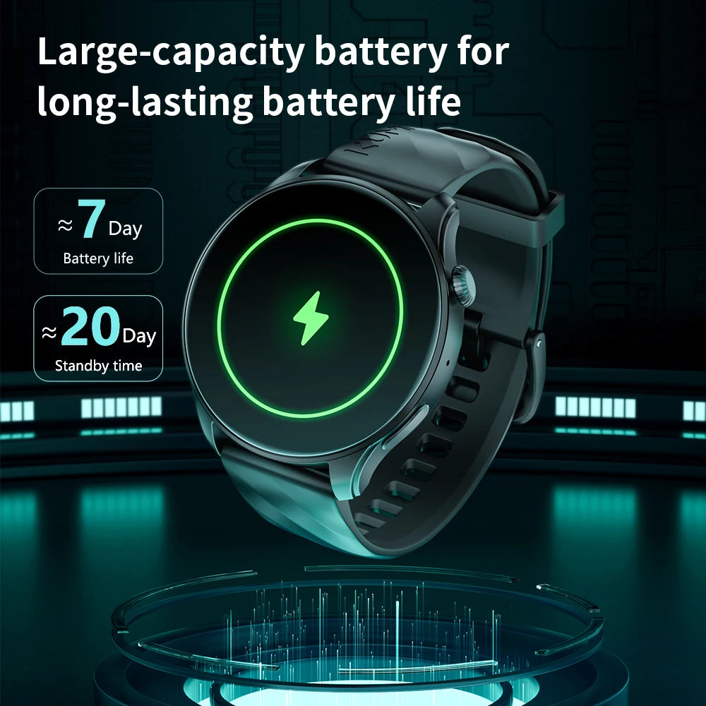 GW3 Pro Smartwatch 1.43" AMOLED IP68 Waterproof Bluetooth 5.2 Fitness Tracker Heart Rate Blood Oxygen Monitor