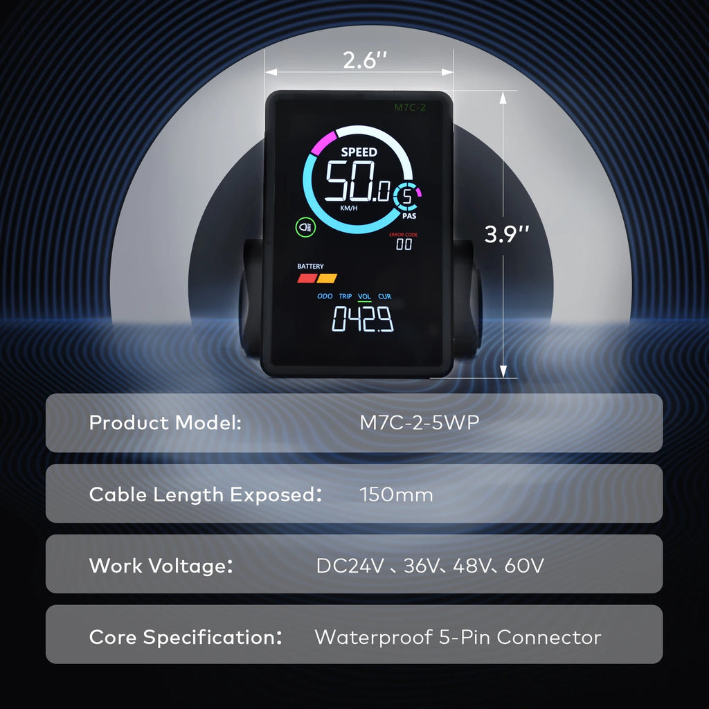 EBike LCD Display Bicycle Speedometer Screen for Fatbike Scherm Scooter Accessories Bike Computer