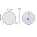 Intelligent Illuminate Big Round Mirror for Bathroom Touch Screen Dimmable Anti-fog Bathroom LED Light Mirror