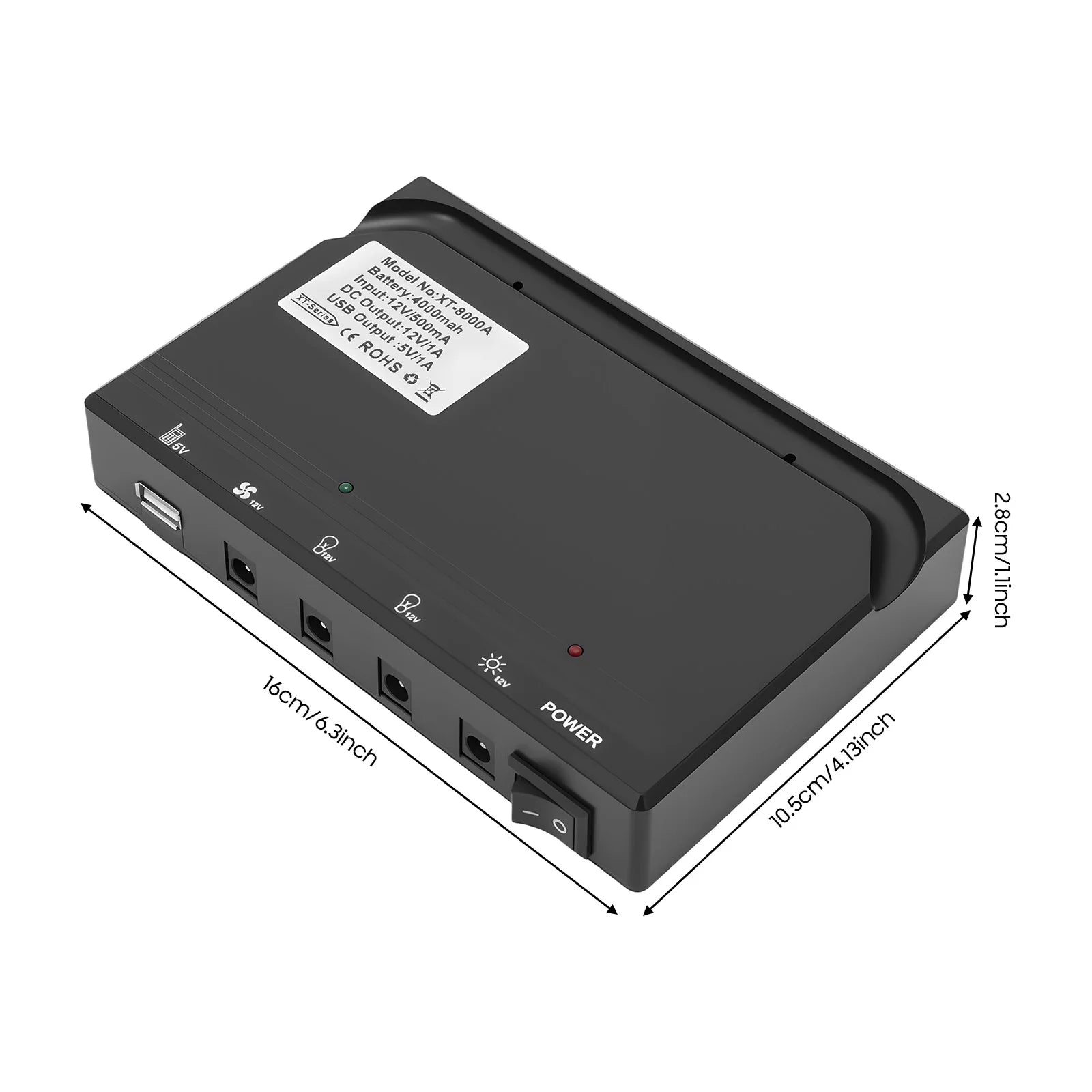 Solar Powered Fan with 3 Bulbs Air Extractor 110V Black Ventilator US Standard Freestanding for Small Greenhouses,Chicken Coops