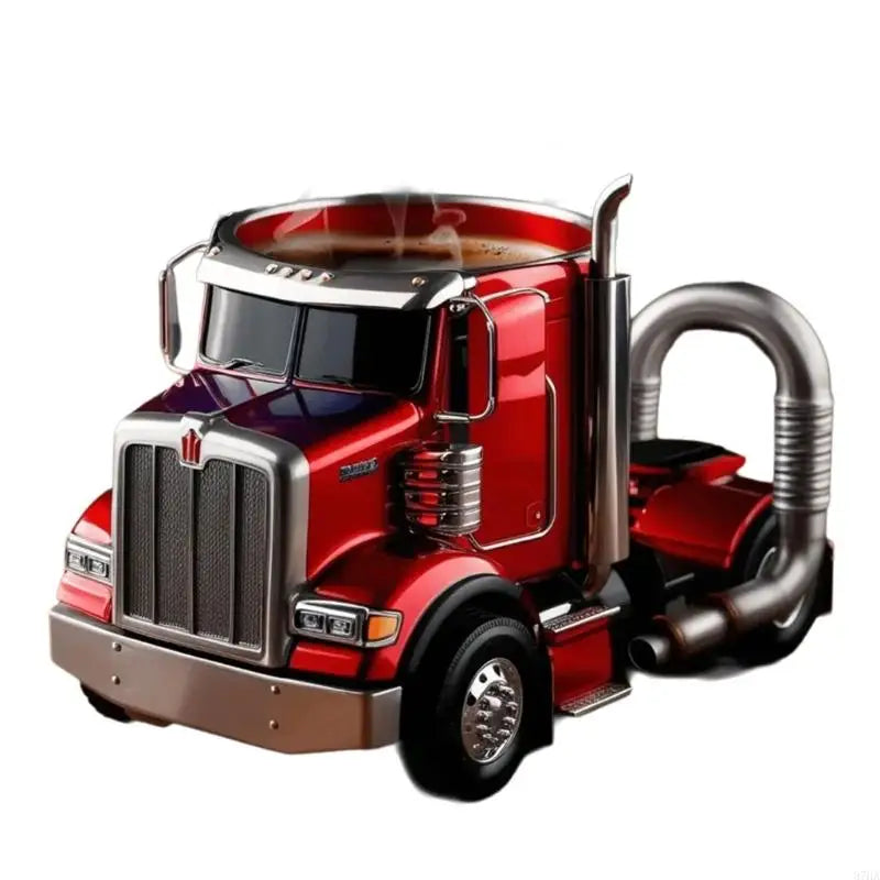 Semi Trailer Truck Shape Resin Coffee Mug 12.34oz.