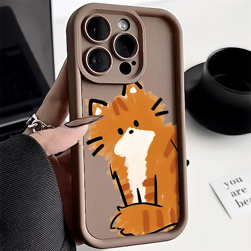 Cute Cat Silicone Phone Case.