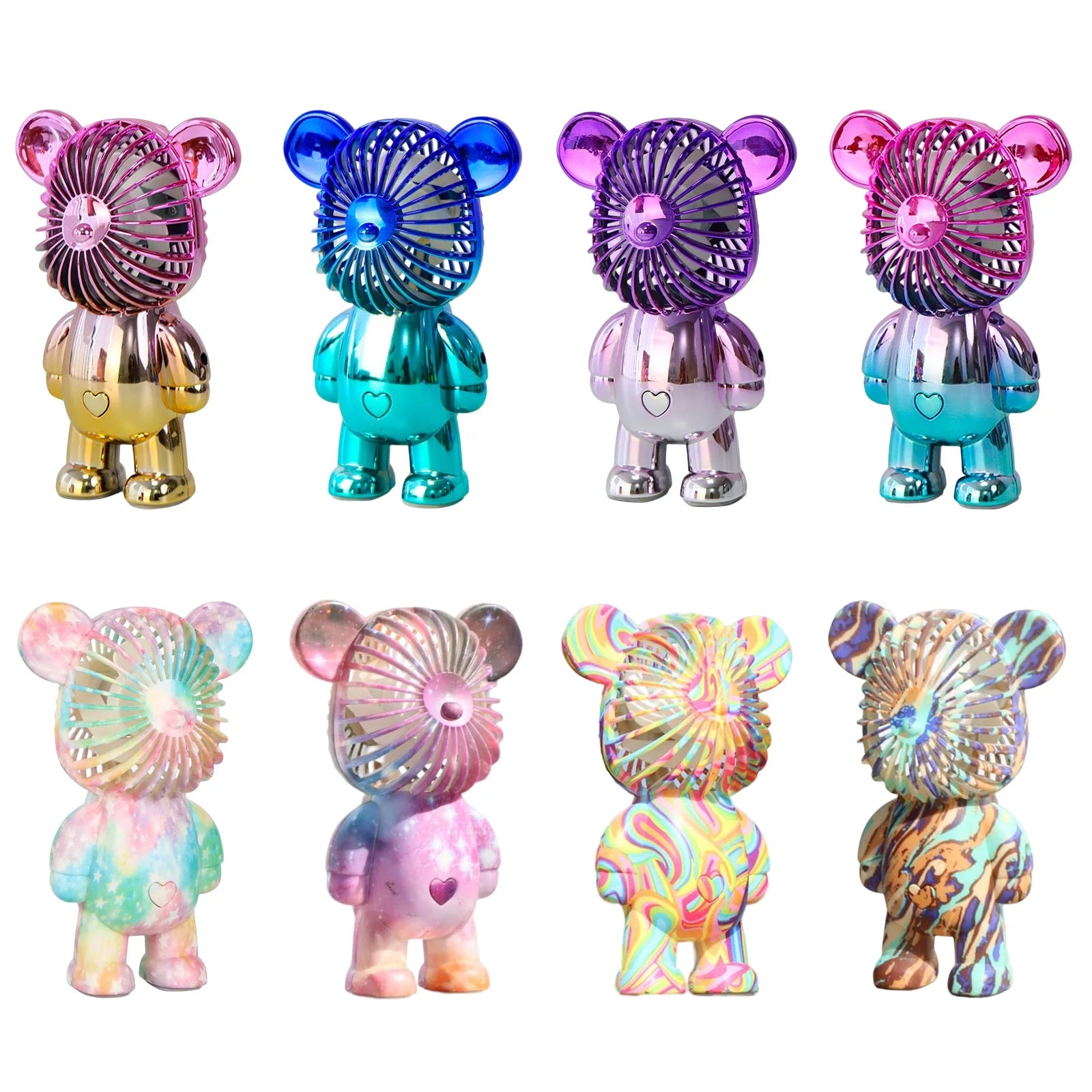 Graffiti Bear  USB Rechargeable Air Cooling Fan  3-speed,