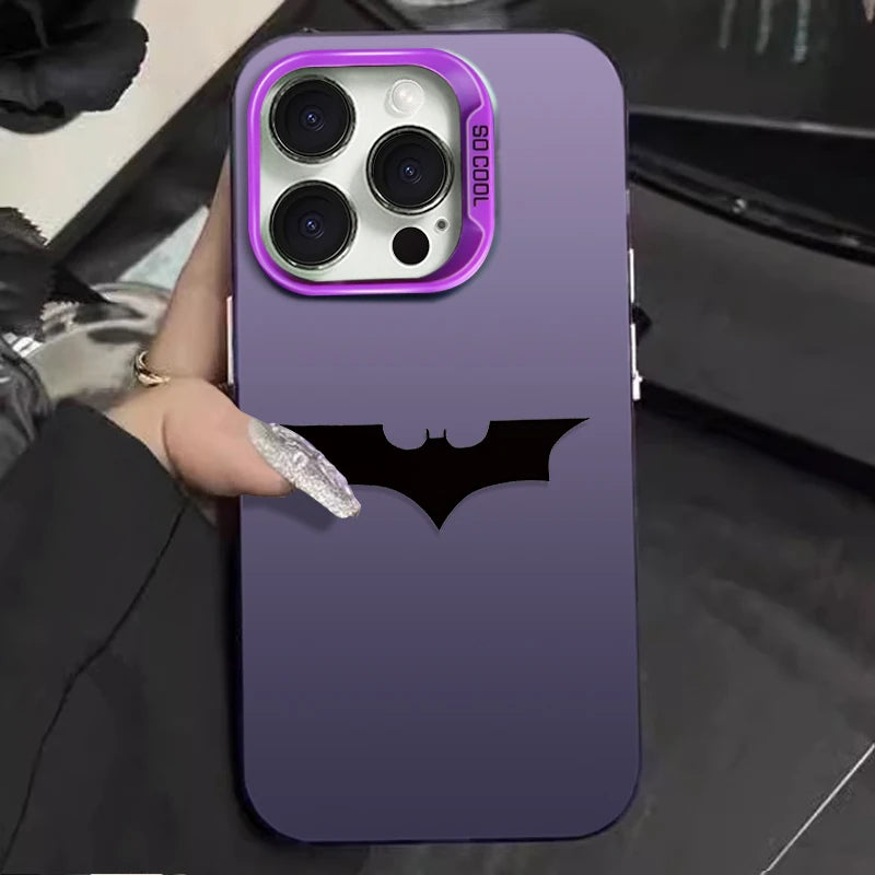 Bat Spider Man LOGO Plating Phone Case.
