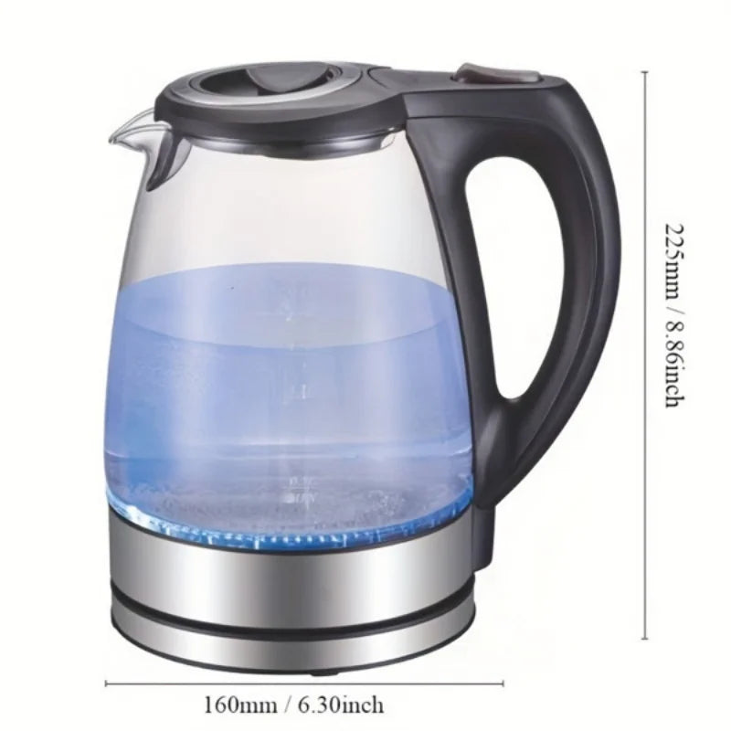 Electric Kettle with Stainless Steel Filter and Inner Lid