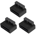 Computer Motherboard Header Adapter USB 3.0 19P/20P 90 Degree Desktop Converter Desktop Computer Accessories