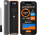 Wireless Meat Thermometer with Bluetooth, Dual Sensors for BBQ Grill Smoker, iOS Android App Monitoring