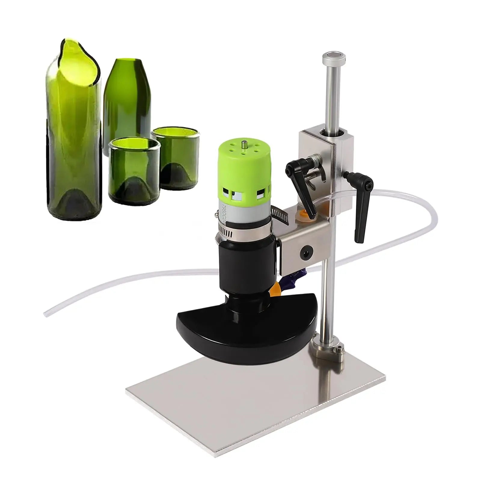 Glass Bottle Cutter, 150W 6000R/Min Electric Bottle Cutting Machine DIY Wine Bottle Cutter Tool Kit with Adjustable Speed for Ro