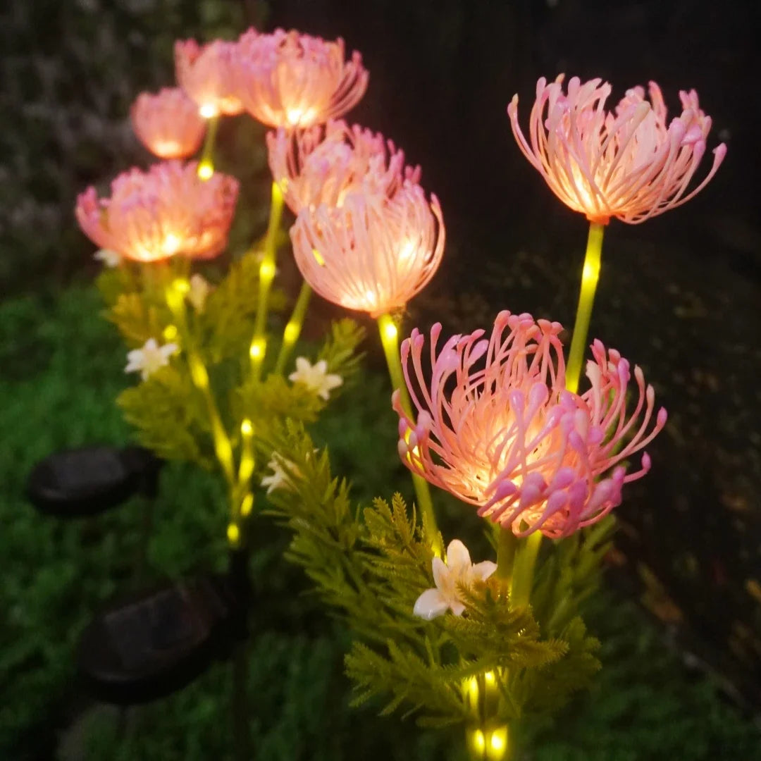 Solar Garden Lights, Solar Flowers Lights with Glowing Flowers & Stems.