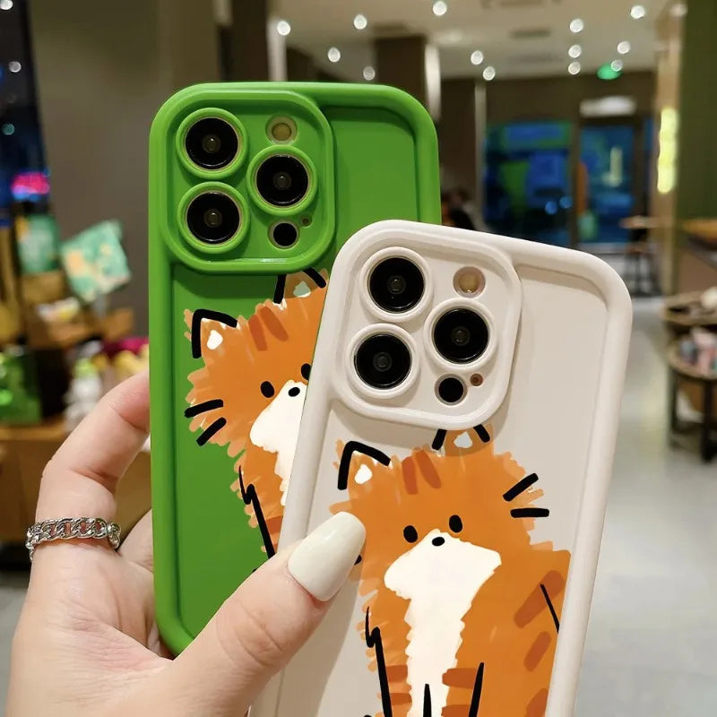 Cute Cat Silicone Phone Case.
