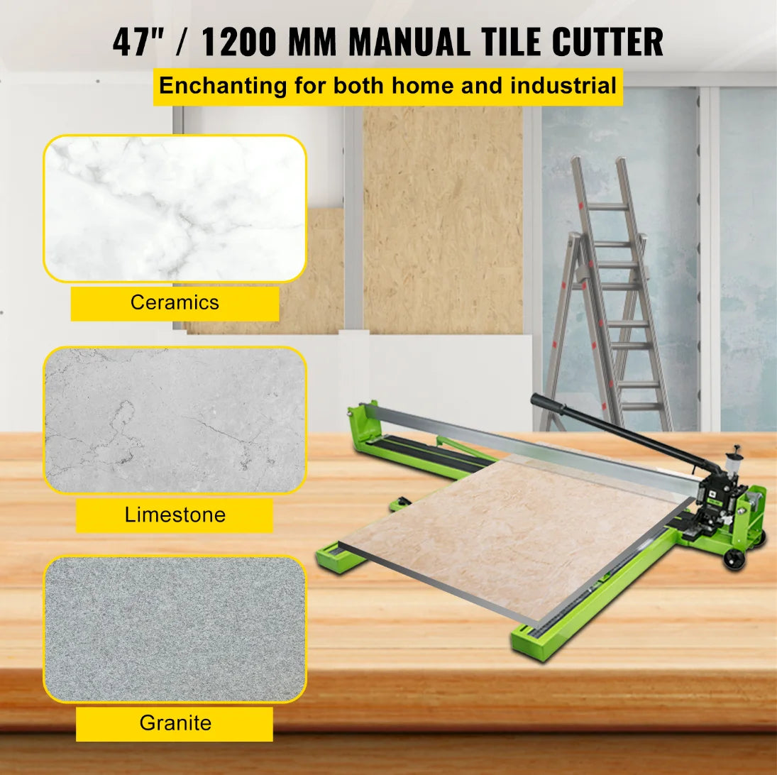 Manual Tile Cutter Infrared Laser Positioning Floor Cutter Push Knife Professional Tool for Cutting Porcelain Ceramic