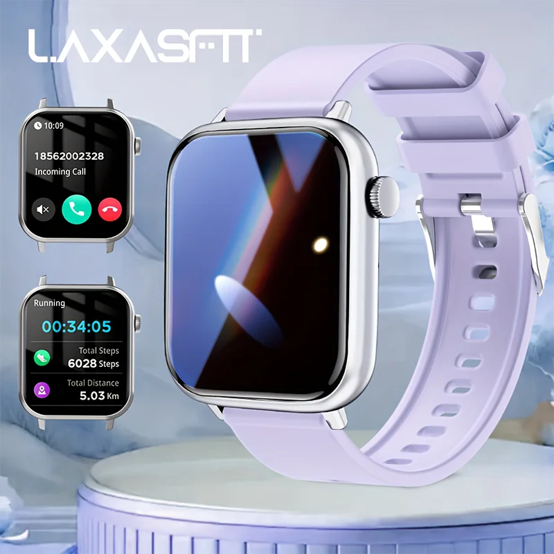 2025 New Waterproof Smart Watch Bluetooth Call Women Men Watch Voice Assistant 100+Sports Smartwatch For Android IOS