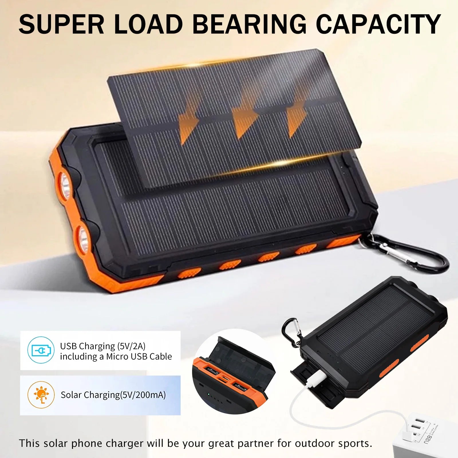 Portable Solar Powered Charger.