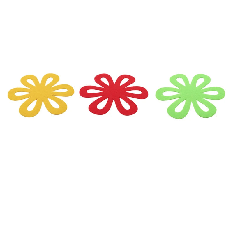 6Pcs Flower-Shaped Pots Pans Separator Scratchproof Protectors for Table Pots and Pans Separator Placemat Kitchen Tools