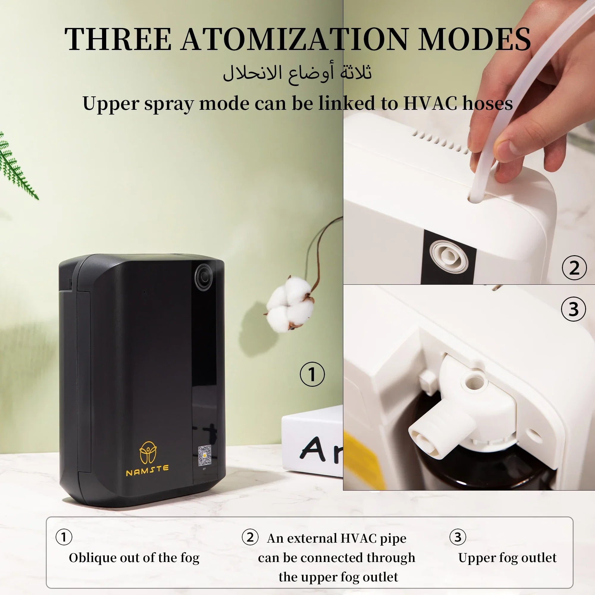 1500m³ Bluetooth Aroma Diffuser 500ML Essential Oils Electric Smell for Home Hotel HVAC Fragrance Air Freshener Device