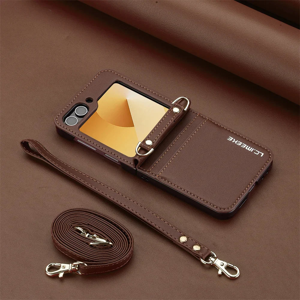 Wallet Crossbody Phone Case For Samsung Galaxy.