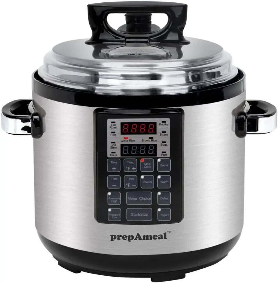 9-in-1 Electric Pressure Cooker, 6QT Multi-Functional Pot with Non-Stick Coating for Fast Cooking