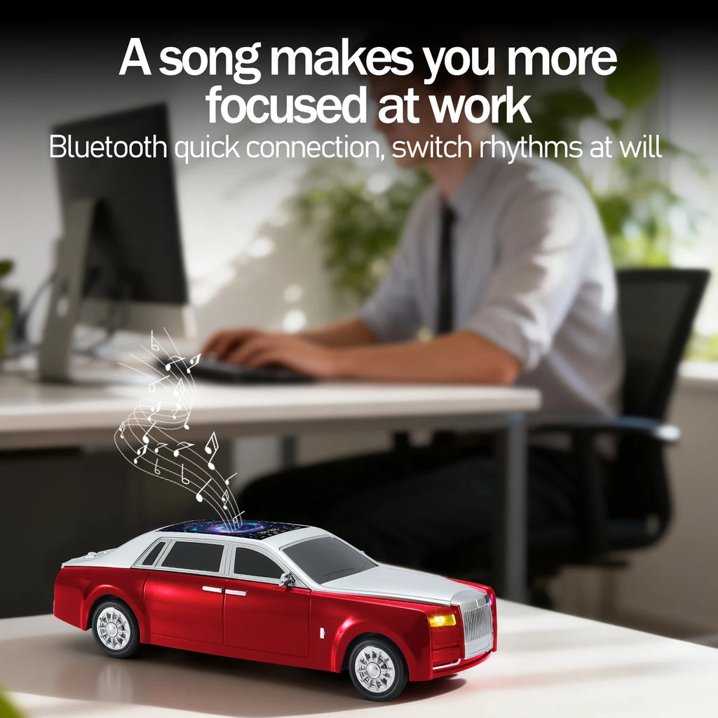 Wireless Bluetooth speaker Retro-Style Space Classic Car Model Design.