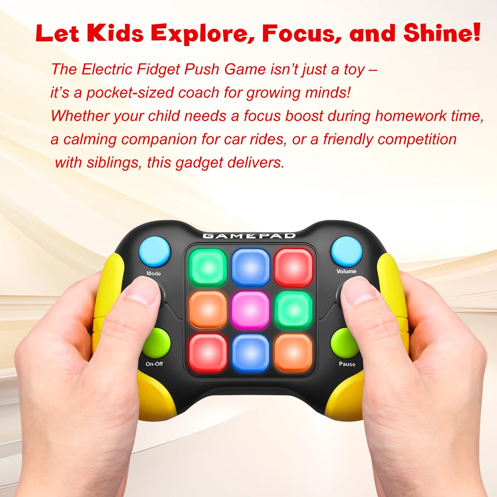 Electronic pop-up game light up play fidget toys.