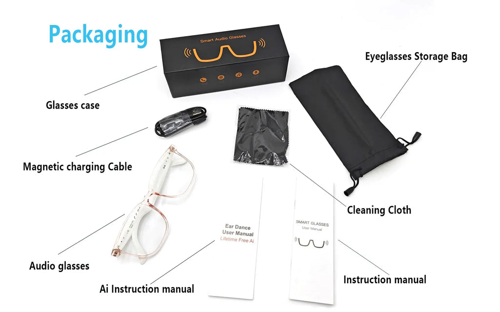 Smart AI translation audio glasses, in over 160 languages.