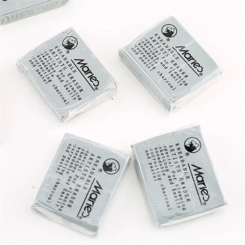 5Pcs Kneaded Erasers Rubber Soft Eraser Kneadable Rubber moldable Art Drawing Sketch Plasticine Painting Stationery
