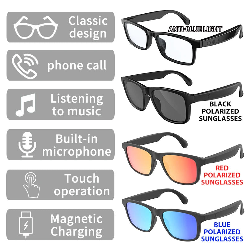 New Smart Glasses Wireless Bluetooth.