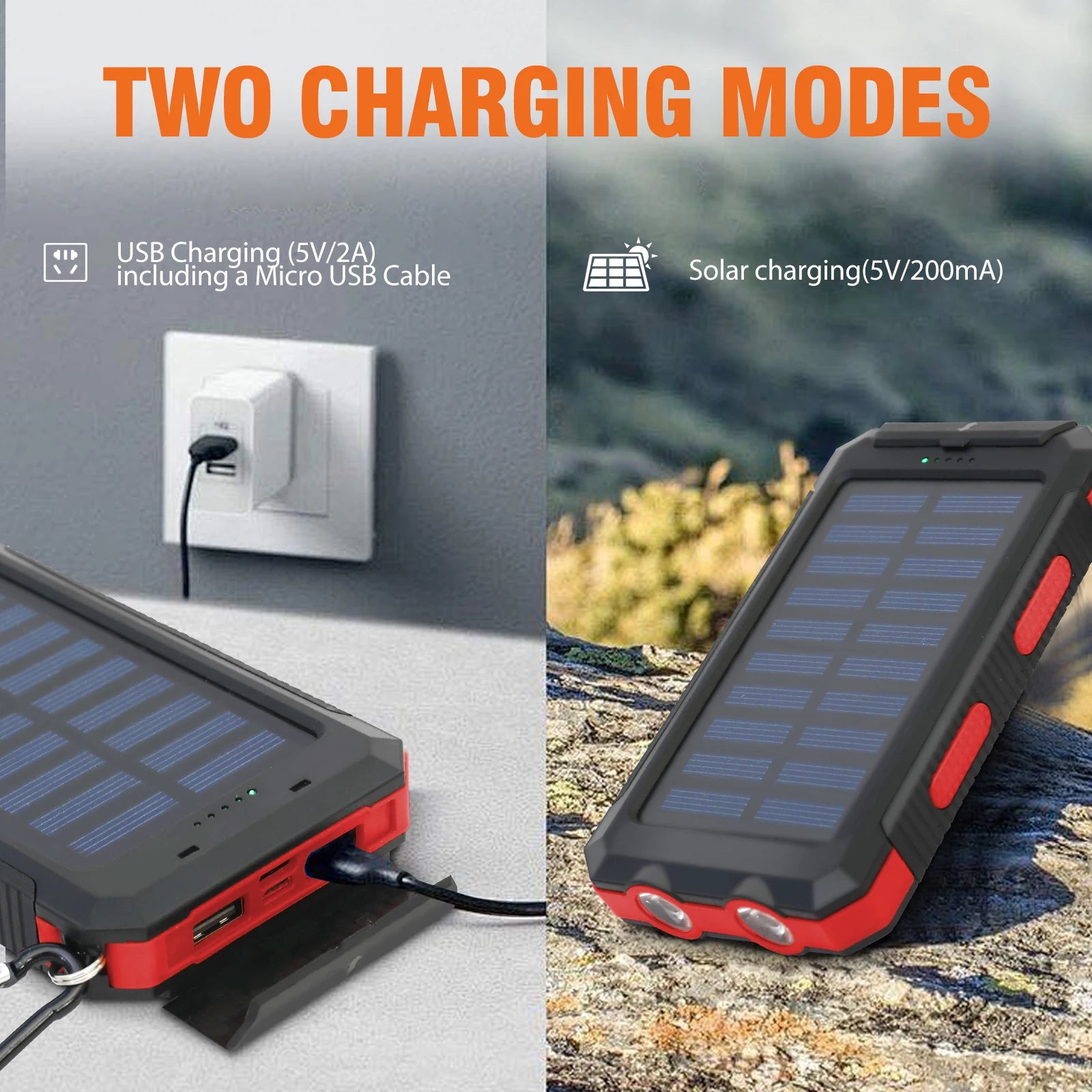 Portable Solar Powered Charger.