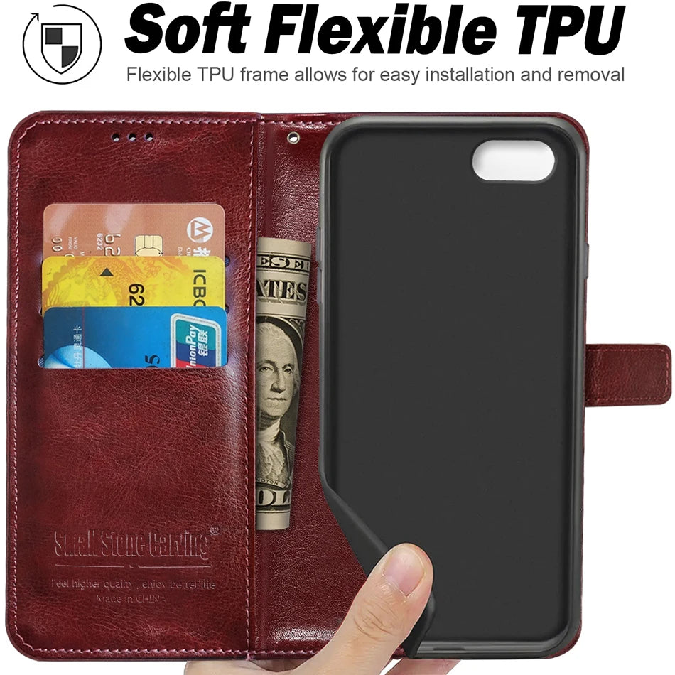 Leather Wallet Phone Case.