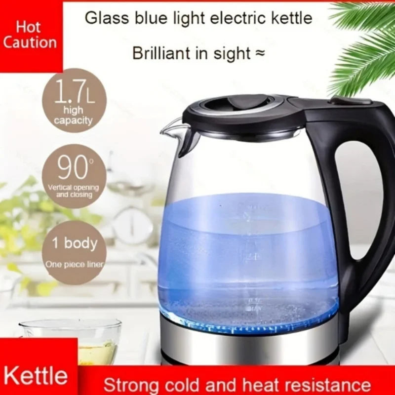 Electric Kettle with Stainless Steel Filter and Inner Lid